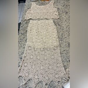 Crochet Skirt set